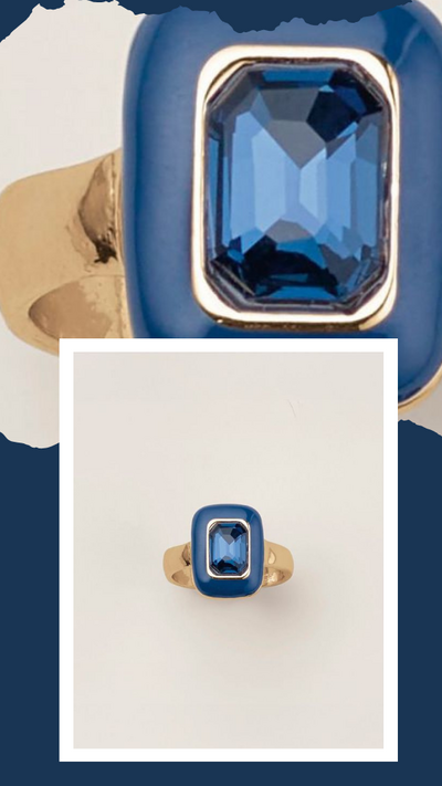 Sapphire Muse Statement Ring
