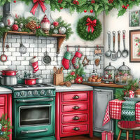 Christmas Kitchen 3 Cross Stitch Pattern - Thumbnail 2