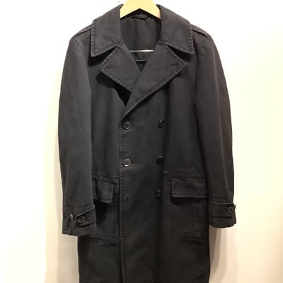 Old england faded cotton double breasted coat 