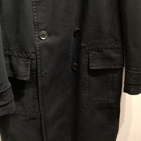 Old England faded cotton double breasted coat  - Thumbnail 1