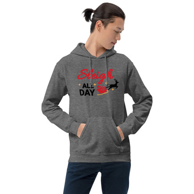 Sleigh all day hoodie unisex - Thumbnail 5