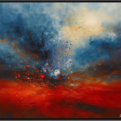 Vibrant abstract explosion