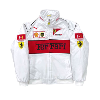 Vintage "ferrari" f1 jacket white - Thumbnail 1