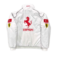 VINTAGE "FERRARI" F1 JACKET WHITE - Thumbnail 1