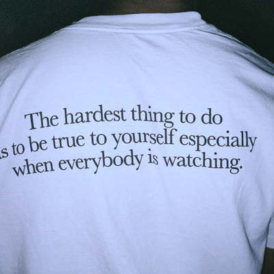 Free shipping-the hardest thing tee