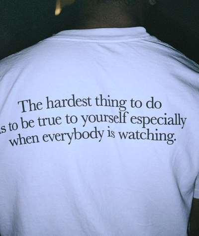 Free Shipping-THE HARDEST THING TEE
