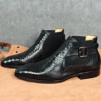 Handmade men's genuine leather shoes - Thumbnail 1