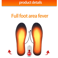 Instant Warmth: Electric Winter Insoles, Convenient USB Recharge. - Thumbnail 1