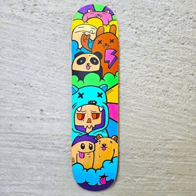 Art Skateboard by GastonStones "Rock On!”