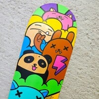 Art Skateboard by GastonStones "Rock On!” - Thumbnail 1
