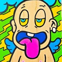 Art Skateboard by GastonStones "Electric Heaven” - Thumbnail 3