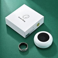 Health Smart Titanium Steel Ring – Waterproof Blood Pressure & Oxygen Tracker | Sleep, Step, Fitness Monitoring Ring (Android/iOS) - Thumbnail 3