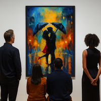 Romantic Kiss in the Rain - Thumbnail 1