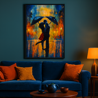 Romantic Kiss in the Rain - Thumbnail 4