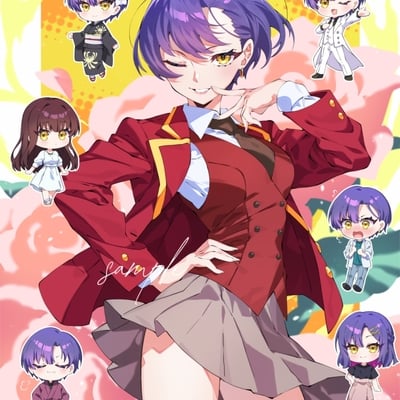 Kazuki - dealing with mikadono sisters (signed print)