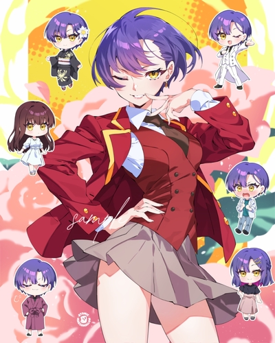 Kazuki - Dealing with Mikadono Sisters (signed print)