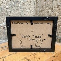 "Derpy Tiger" Limited Edition Print Shadowbox - Thumbnail 3