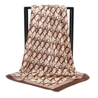 Square printed silk scarf - Thumbnail 9