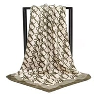 Square printed silk scarf - Thumbnail 3