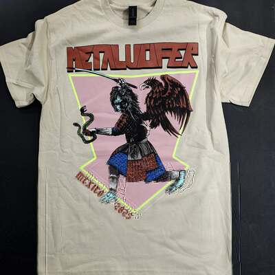 Metalucifer t-shirt (leftovers from mexico date) beige color
