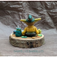 Goblin Forest Park Ranger figurine sculpture made from polymer clay  - Thumbnail 1