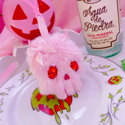 Love skull bag charm