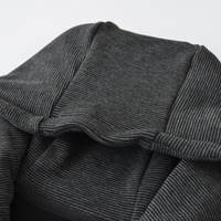 Autumn and winter warm fleece-lined patchwork zip-up long-sleeved coat with hood - Thumbnail 2