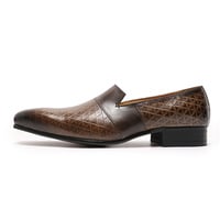 Men's Fashionable casual loafers leather shoes 2 colors - Thumbnail 5