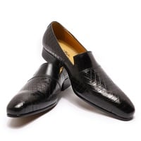 Men's Fashionable casual loafers leather shoes 2 colors - Thumbnail 6