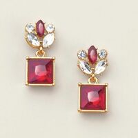 Ruby Rose Necklace and Earring Set - Thumbnail 3