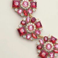 Ruby Rose Necklace and Earring Set - Thumbnail 4
