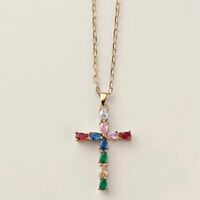 Faithful Light Cross Necklace - Thumbnail 1