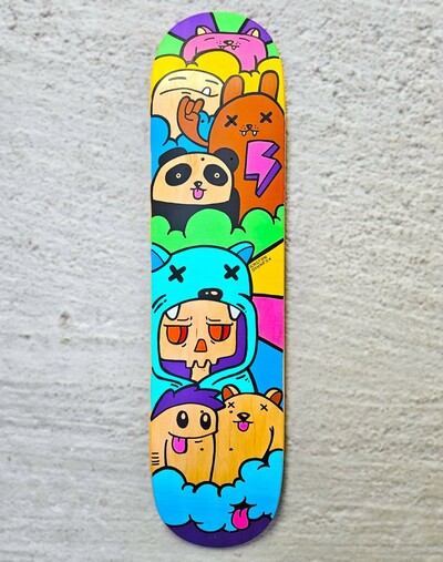Art Skateboard by GastonStones "Rock On!”