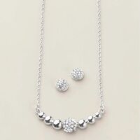 Fireball Gleam Necklace & Earring Set - Thumbnail 1