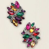 Stained Glass Bloom Necklace and Earring Set - Thumbnail 2