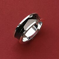 Men's Stainless Steel Vanguard CZ Ring - Thumbnail 3