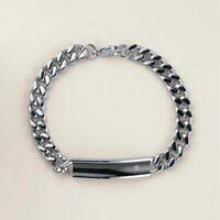 Men's Stainless Steel Vanguard CZ Bracelet - Thumbnail 1