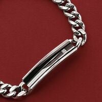 Men's Stainless Steel Vanguard CZ Bracelet - Thumbnail 2