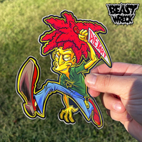 SIDESHOW BOB Vinyl Sticker - Thumbnail 1