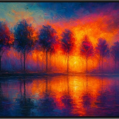 Echoes of firelight art print