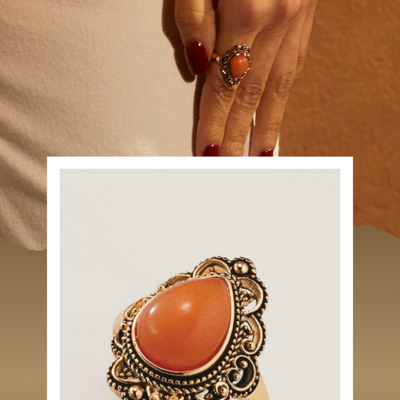Desert mirage statement ring - final sale