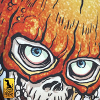 Halloween Skull Sticker 3"x3.5" - Thumbnail 1