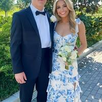 SR499,Spring Floral Chiffon Prom Dresses Sheath Evening Party Dress High Quality Graduation Dress - Thumbnail 1