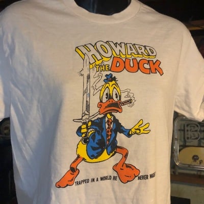 Duck with a sword t-shirt
