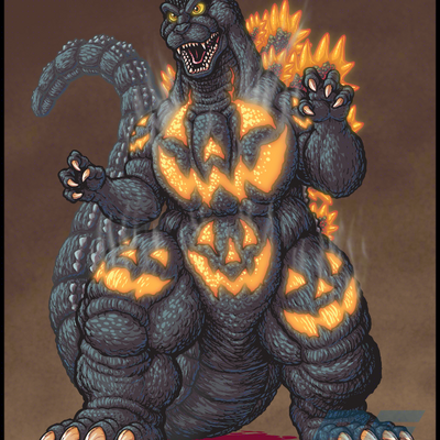 Godzilla-o'-lantern - Thumbnail 2