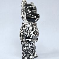 Custom Bearbrick 400% by Xavi Carbonell "Untitled #2" - Thumbnail 2