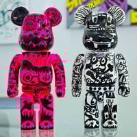 Custom Bearbrick 400% by Xavi Carbonell "Untitled #2" - Thumbnail 8
