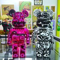 Custom Bearbrick 400% by Xavi Carbonell "Untitled #1" - Thumbnail 8