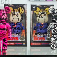 Custom Bearbrick 400% by Xavi Carbonell "Untitled #1" - Thumbnail 9