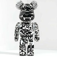 Custom Bearbrick 400% by Xavi Carbonell "Untitled #2" - Thumbnail 1